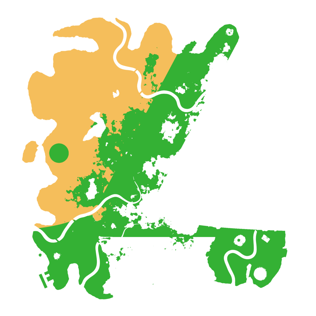 Biome Rust Map: Procedural Map, Size: 4300, Seed: 25514