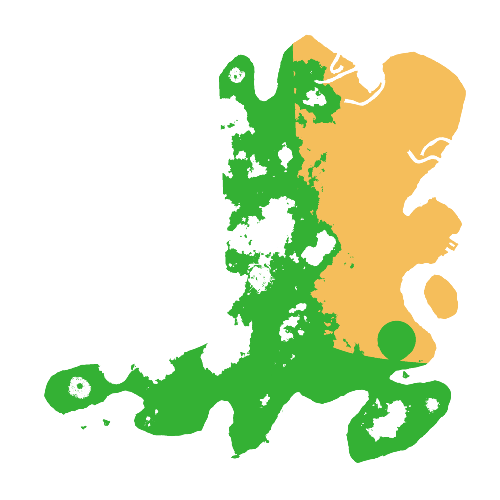 Biome Rust Map: Procedural Map, Size: 3500, Seed: 257291940