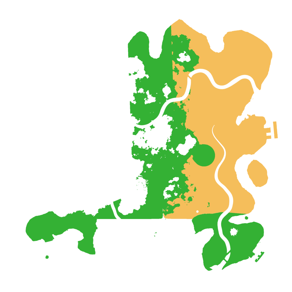Biome Rust Map: Procedural Map, Size: 3500, Seed: 257291940