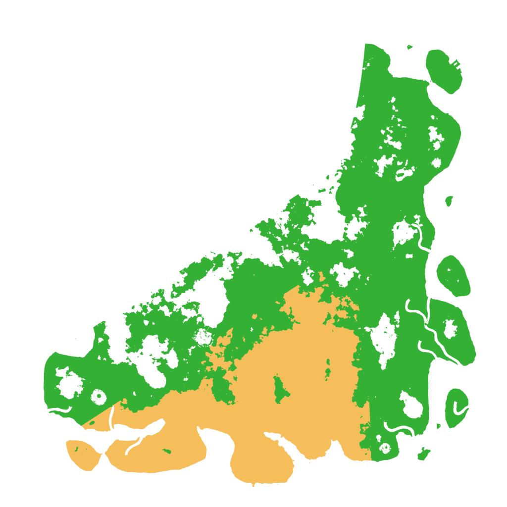 Biome Rust Map: Procedural Map, Size: 5000, Seed: 201179