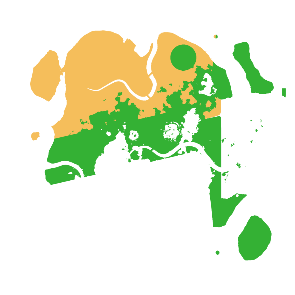 Biome Rust Map: Procedural Map, Size: 3000, Seed: 75434239