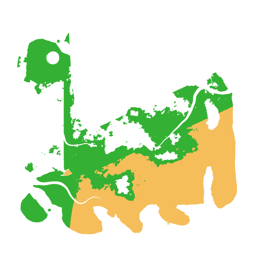 Biome Rust Map: Procedural Map, Size: 3500, Seed: 24069011