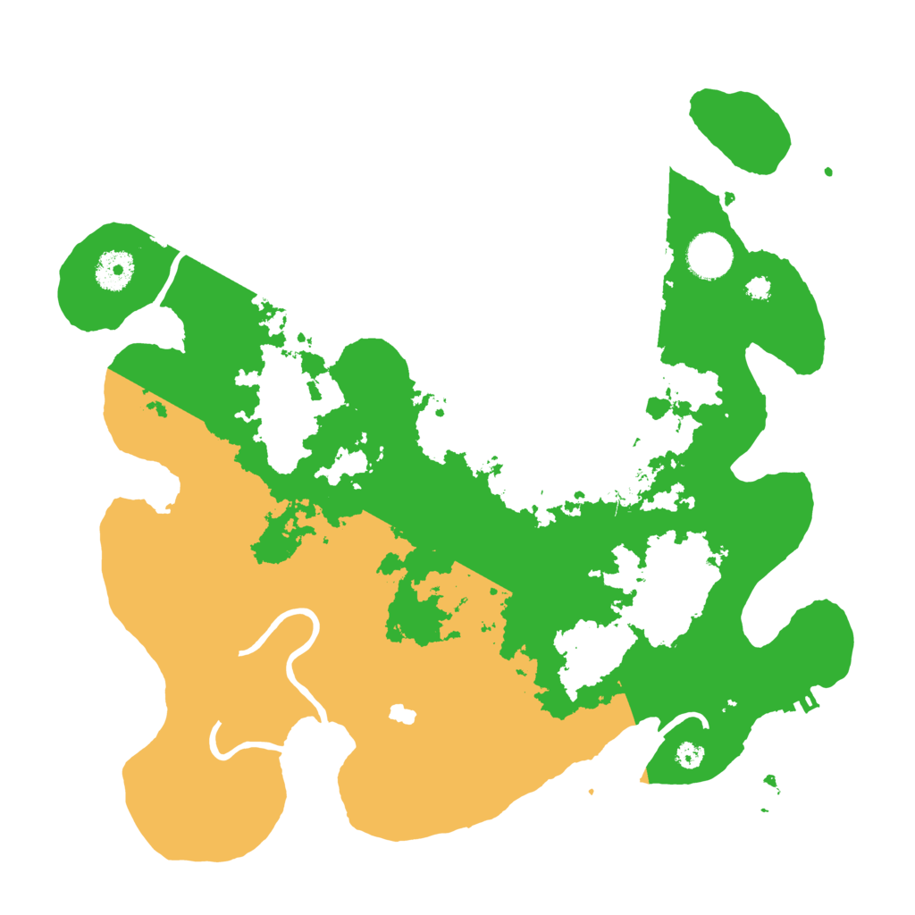 Biome Rust Map: Procedural Map, Size: 3500, Seed: 268073934