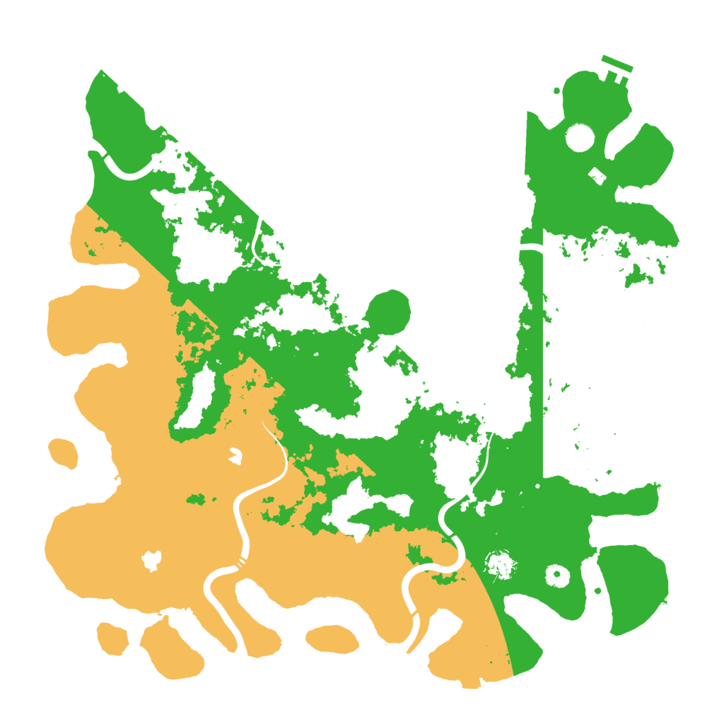 Biome Rust Map: Procedural Map, Size: 4500, Seed: 1461959165