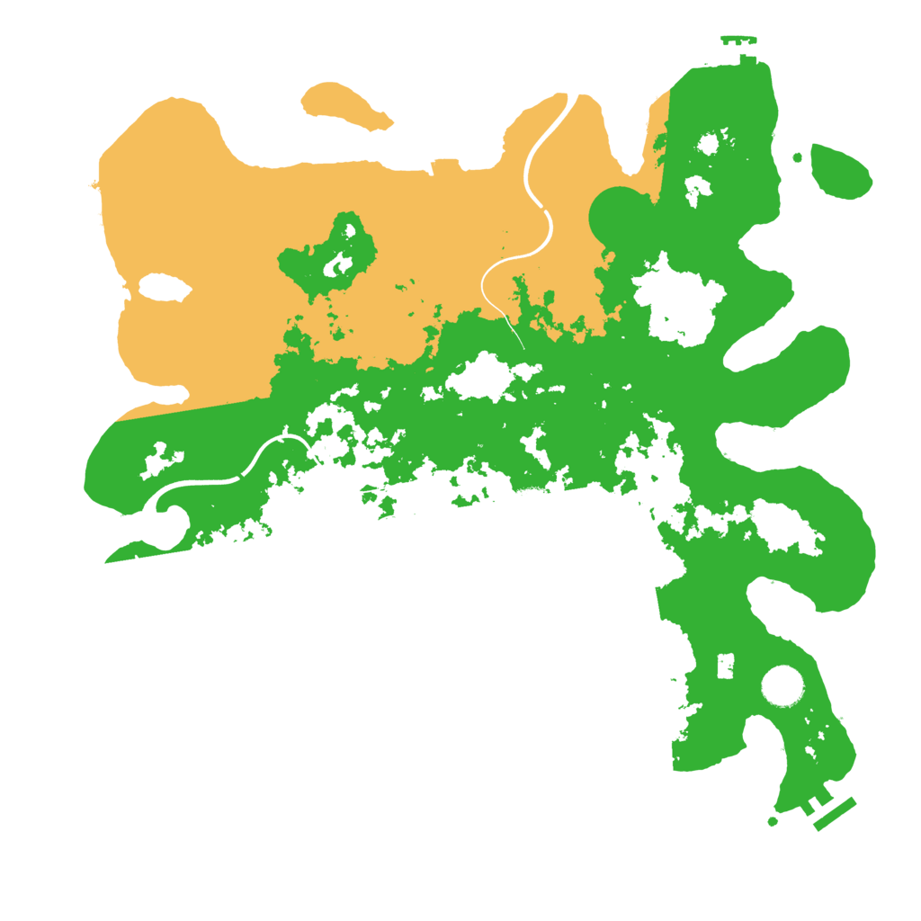 Biome Rust Map: Procedural Map, Size: 3900, Seed: 460654