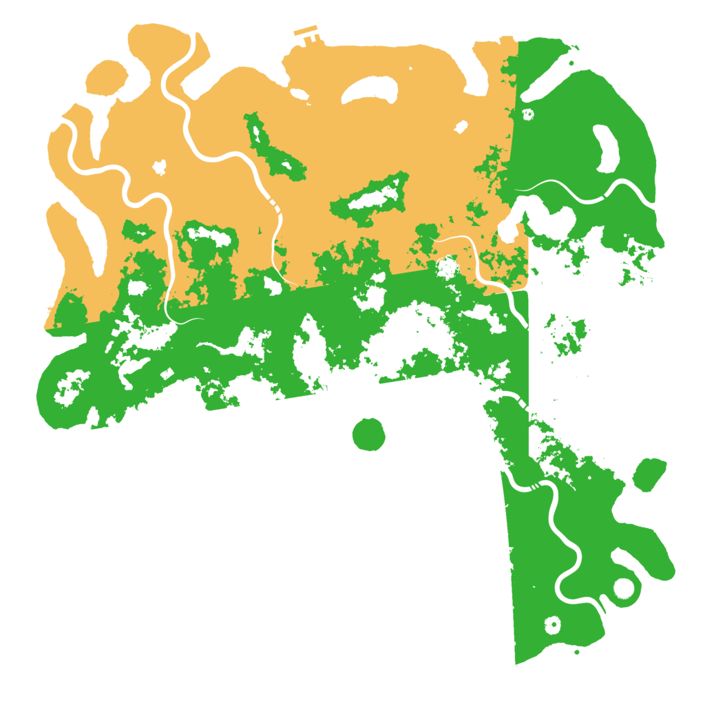 Biome Rust Map: Procedural Map, Size: 6000, Seed: 6332001