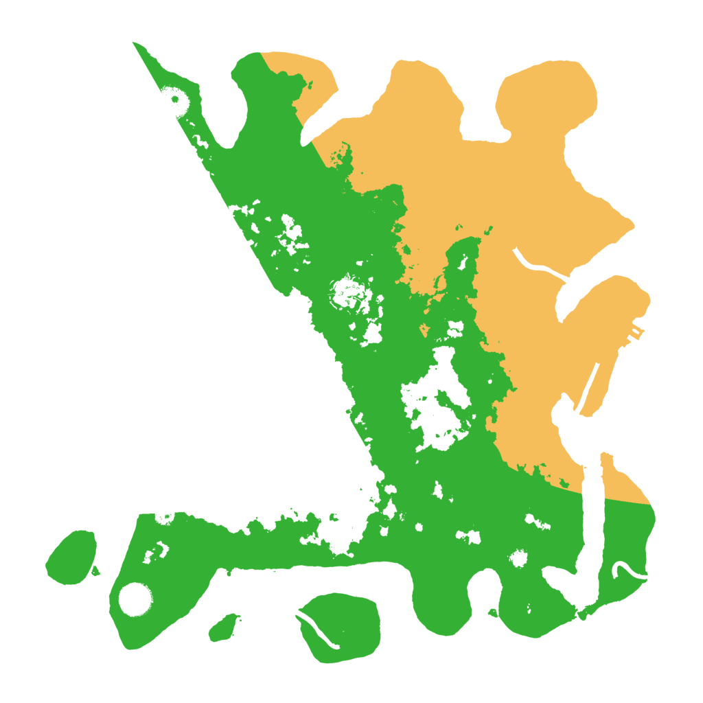 Biome Rust Map: Procedural Map, Size: 3700, Seed: 668037