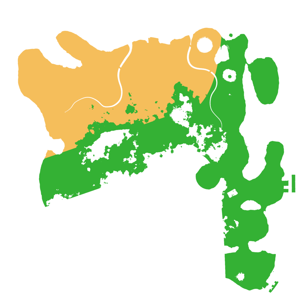 Biome Rust Map: Procedural Map, Size: 3500, Seed: 1667509200