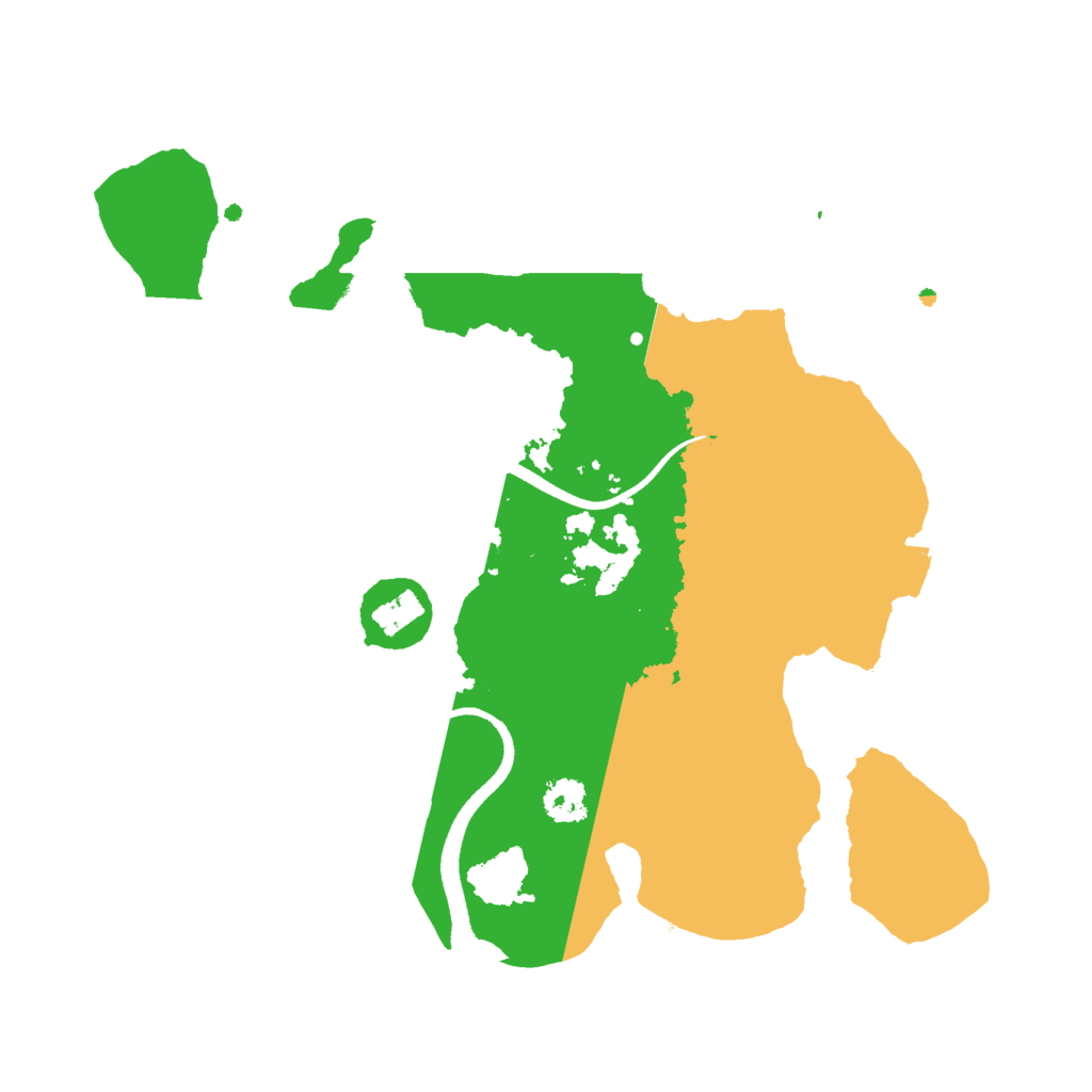 Biome Rust Map: Procedural Map, Size: 2500, Seed: 20119574