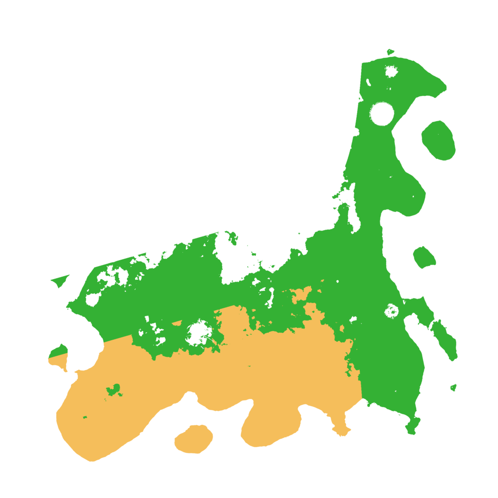 Biome Rust Map: Procedural Map, Size: 3700, Seed: 1292003999