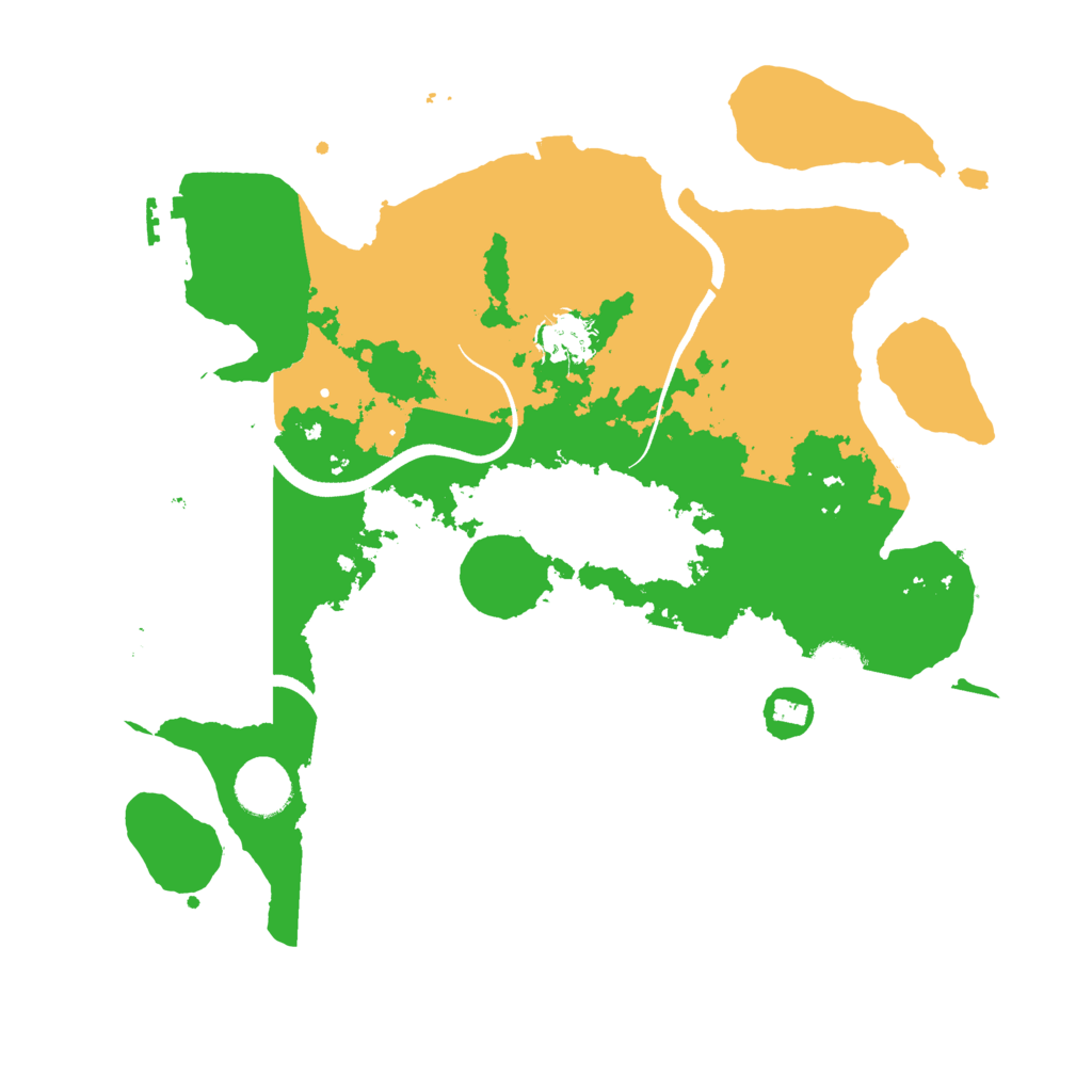 Biome Rust Map: Procedural Map, Size: 3500, Seed: 176662794