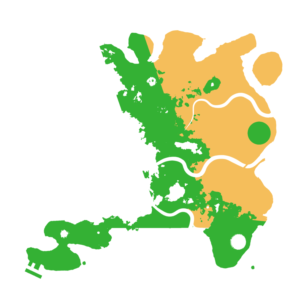 Biome Rust Map: Procedural Map, Size: 3500, Seed: 1204681439