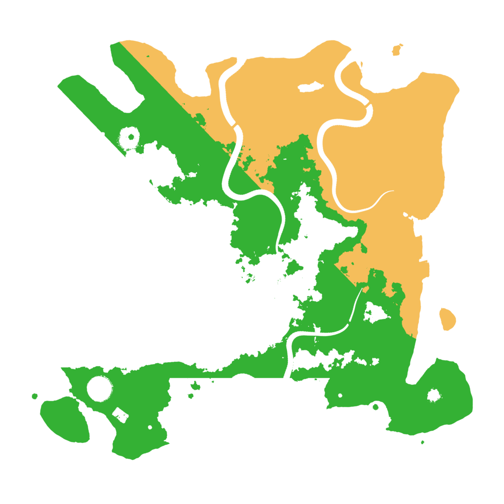 Biome Rust Map: Procedural Map, Size: 3500, Seed: 166092272