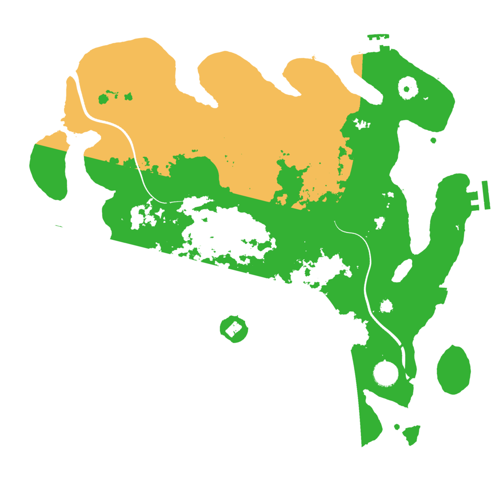 Biome Rust Map: Procedural Map, Size: 3500, Seed: 1341987073