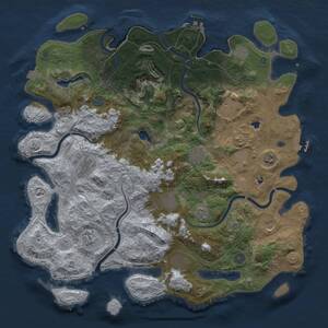Thumbnail Rust Map: Procedural Map, Size: 4500, Seed: 1999215805, 19 Monuments