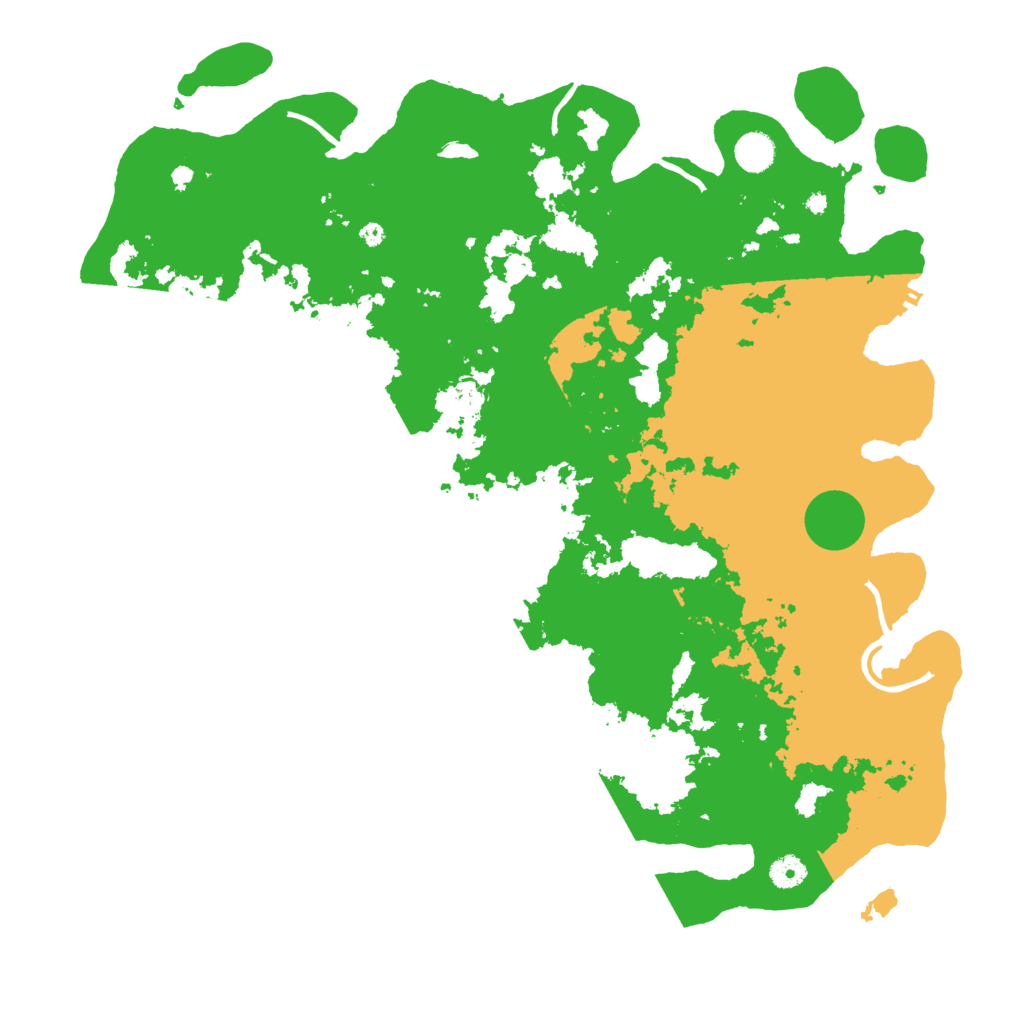 Biome Rust Map: Procedural Map, Size: 4500, Seed: 1999215805