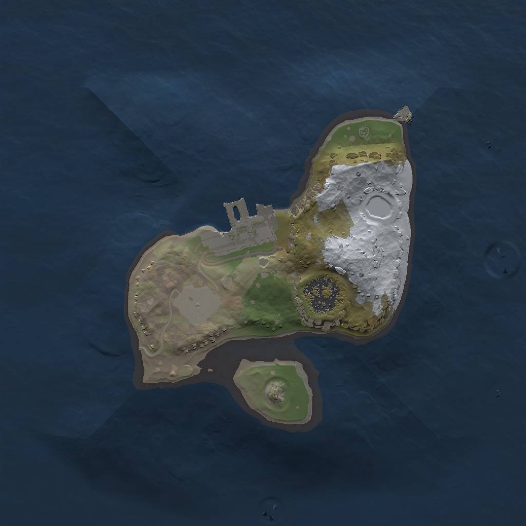 Rust Map: Procedural Map, Size: 1500, Seed: 69696969, 5 Monuments