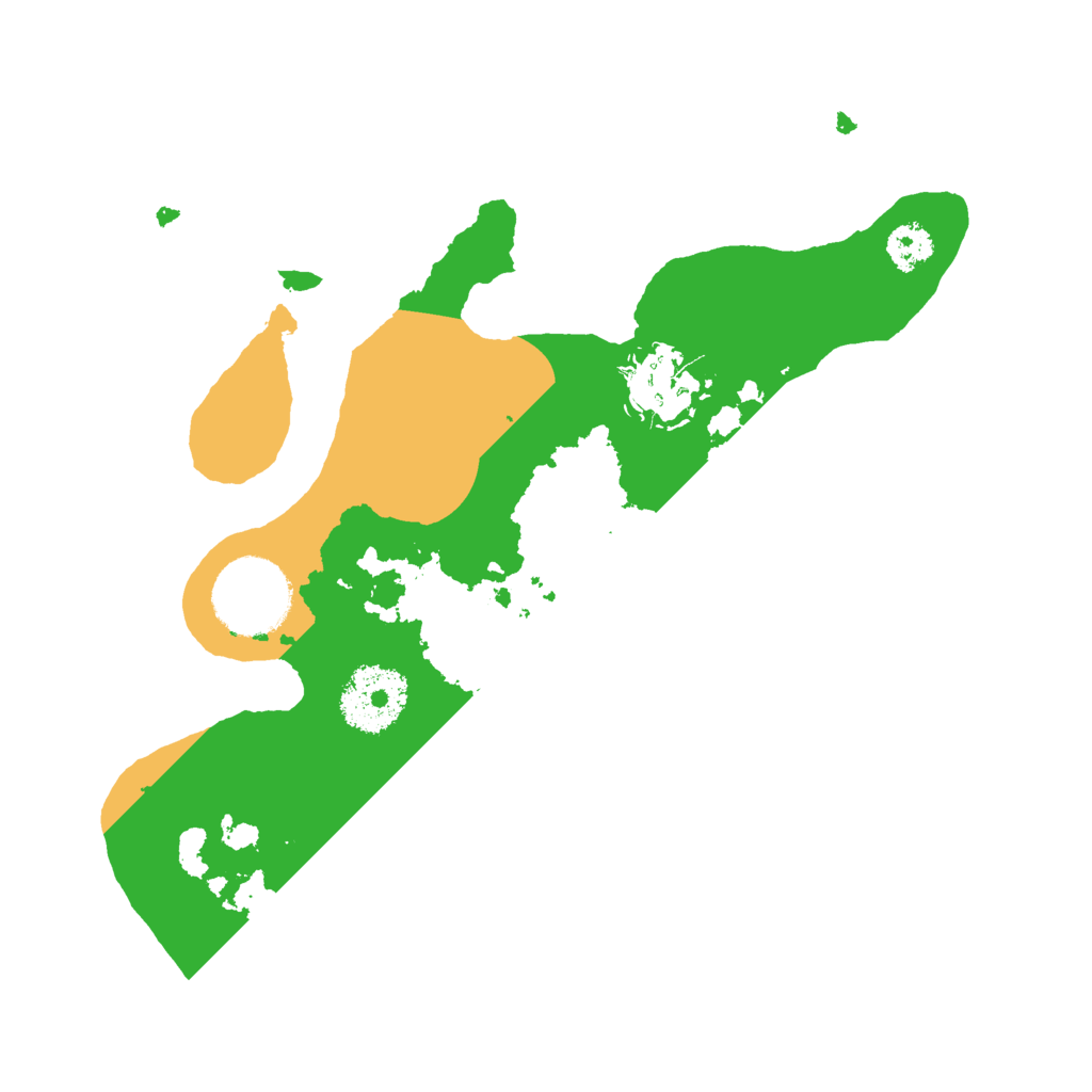 Biome Rust Map: Procedural Map, Size: 2500, Seed: 843363285