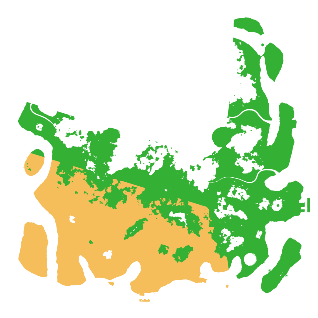 Biome Rust Map: Procedural Map, Size: 4500, Seed: 532275922