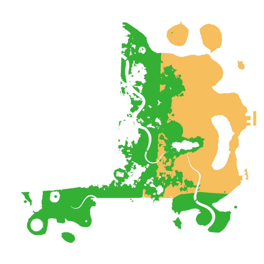 Biome Rust Map: Procedural Map, Size: 3700, Seed: 561797655
