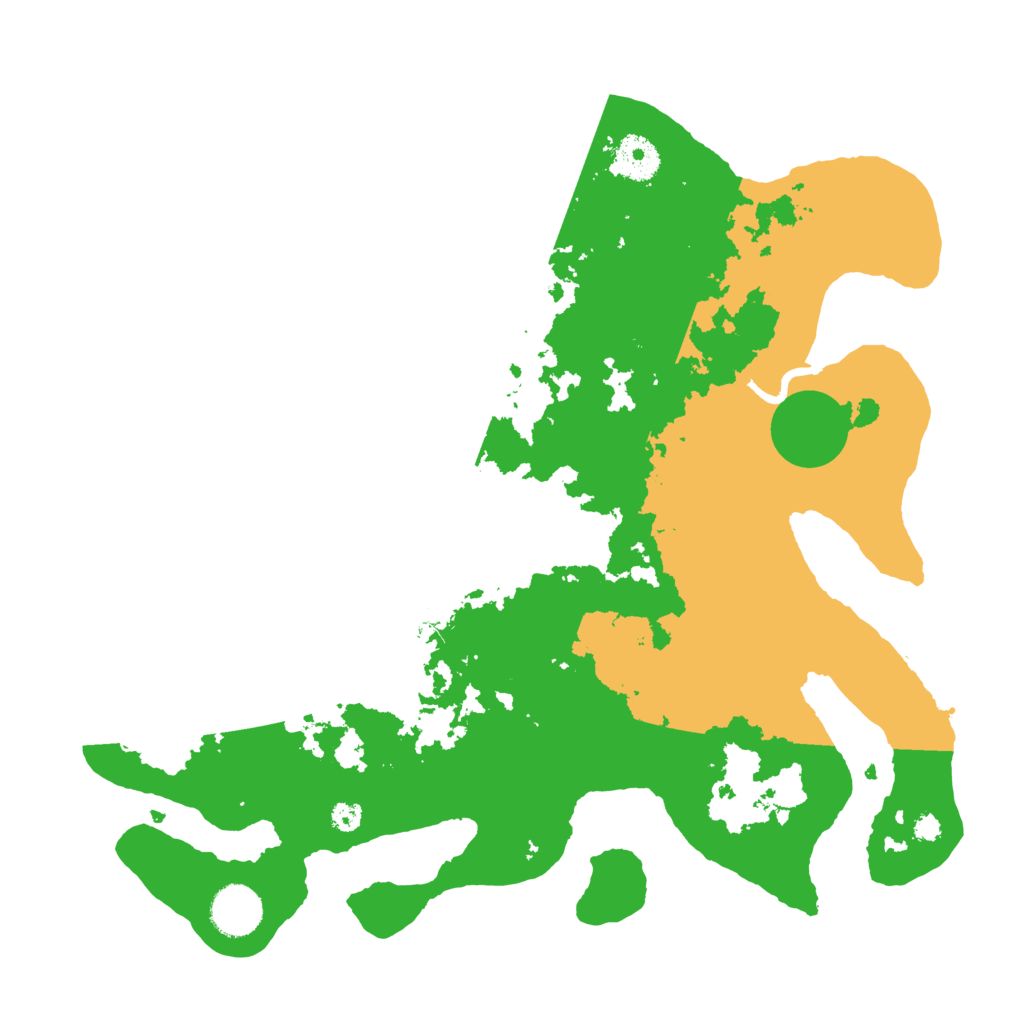 Biome Rust Map: Procedural Map, Size: 3500, Seed: 121318