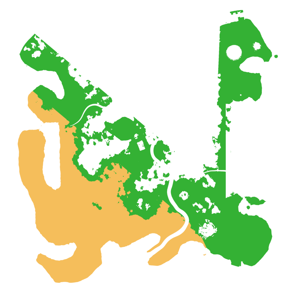 Biome Rust Map: Procedural Map, Size: 3500, Seed: 1998855154