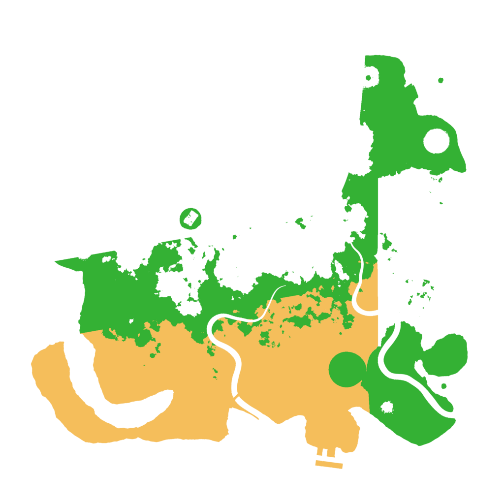 Biome Rust Map: Procedural Map, Size: 3750, Seed: 45