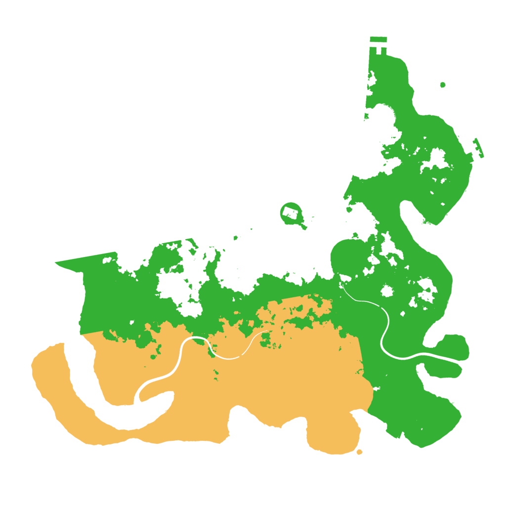 Biome Rust Map: Procedural Map, Size: 3750, Seed: 45