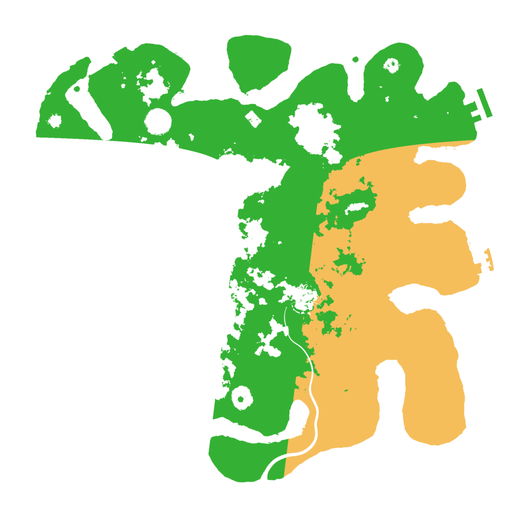 Biome Rust Map: Procedural Map, Size: 3500, Seed: 1677455924