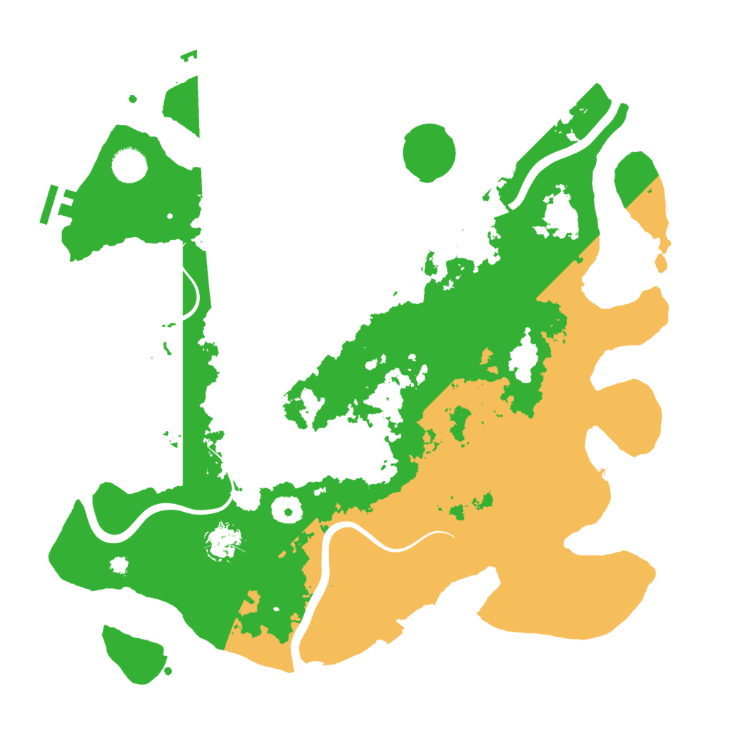 Biome Rust Map: Procedural Map, Size: 3700, Seed: 281936526