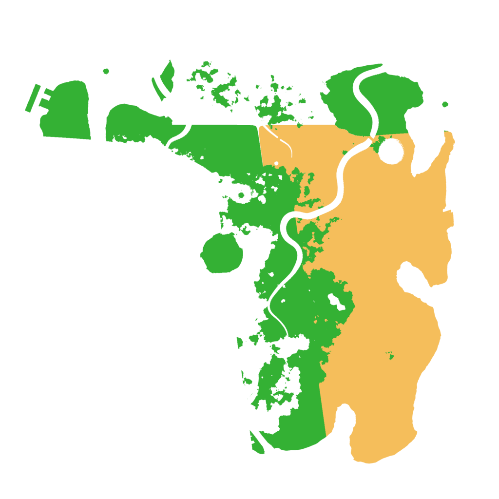 Biome Rust Map: Procedural Map, Size: 3500, Seed: 22446962