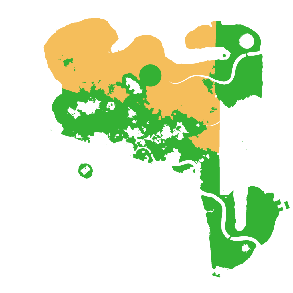 Biome Rust Map: Procedural Map, Size: 3500, Seed: 804366885