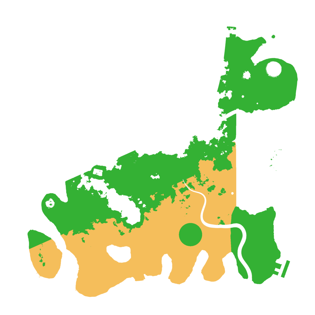 Biome Rust Map: Procedural Map, Size: 3600, Seed: 1974301