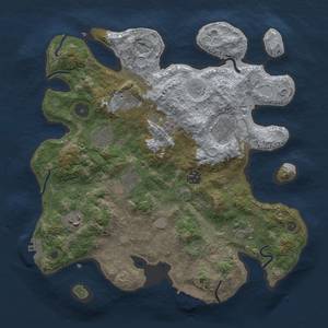 Thumbnail Rust Map: Procedural Map, Size: 3400, Seed: 655279886, 17 Monuments