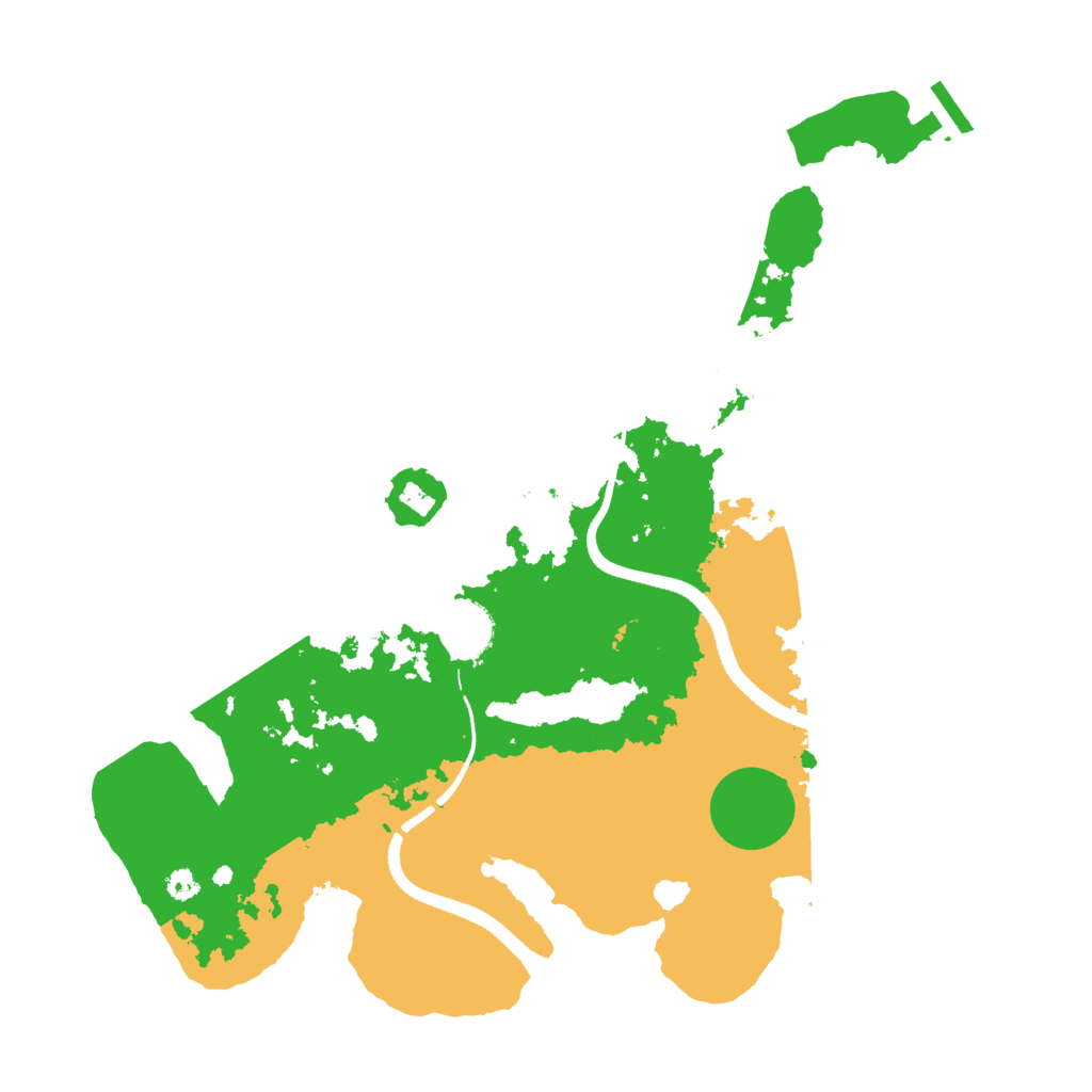 Biome Rust Map: Procedural Map, Size: 3500, Seed: 622925639