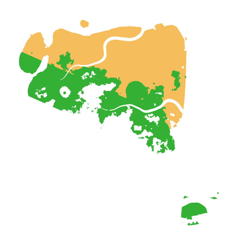 Biome Rust Map: Procedural Map, Size: 3500, Seed: 18580098