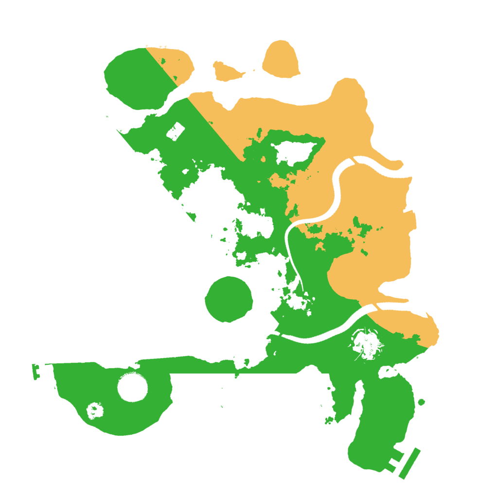 Biome Rust Map: Procedural Map, Size: 3000, Seed: 15005