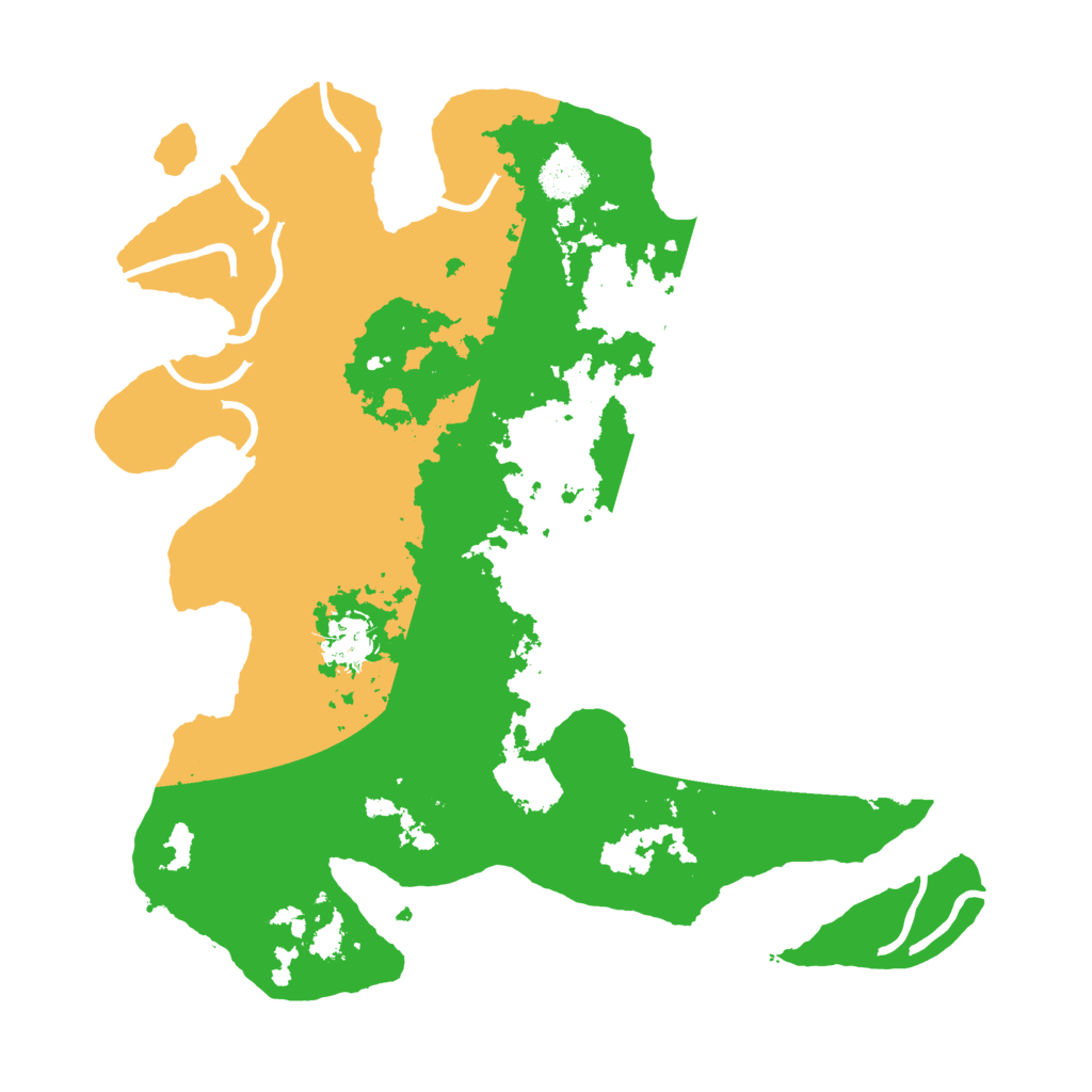 Biome Rust Map: Procedural Map, Size: 3500, Seed: 59737121