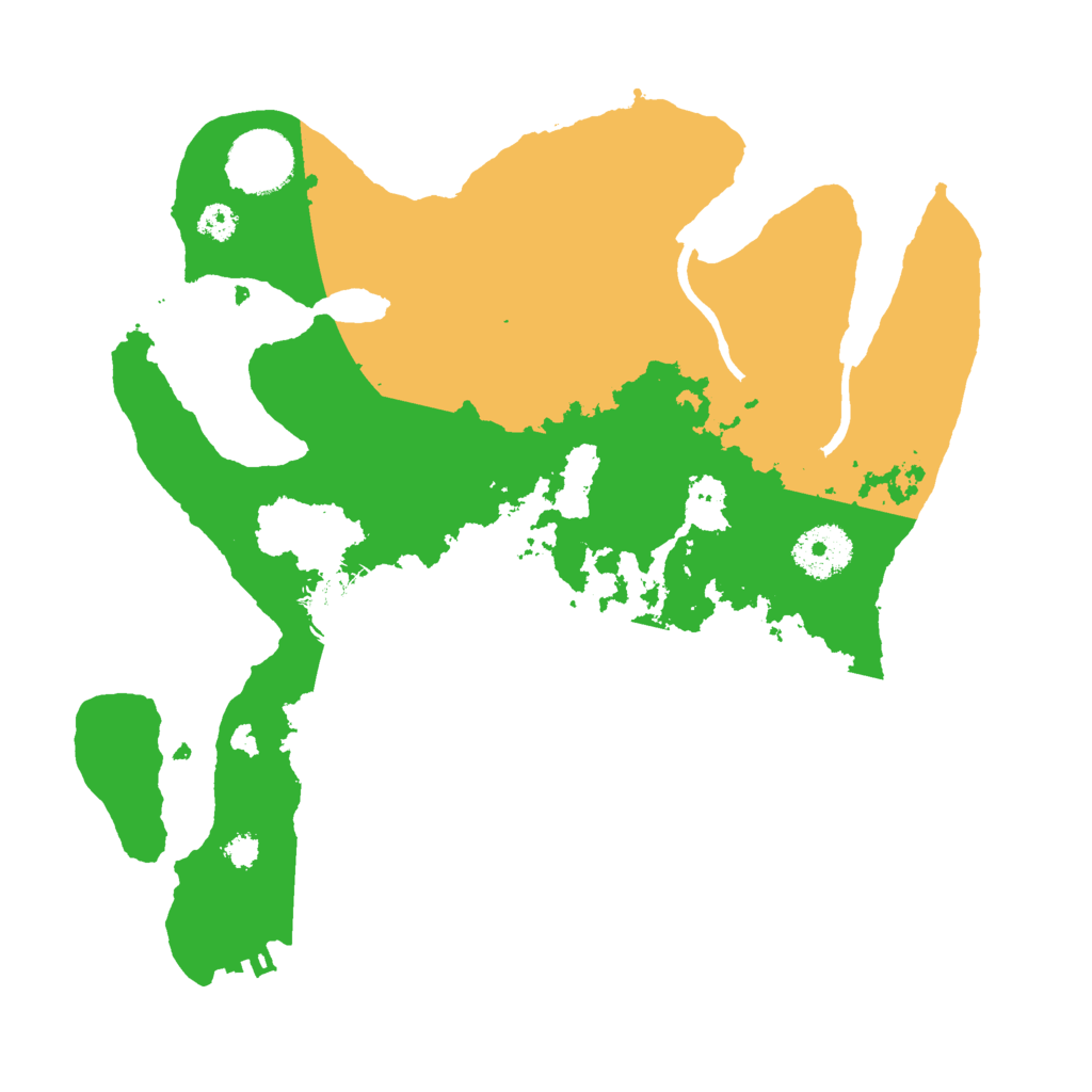 Biome Rust Map: Procedural Map, Size: 3000, Seed: 2025461798