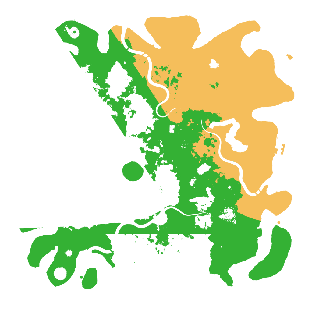 Biome Rust Map: Procedural Map, Size: 4300, Seed: 8154617