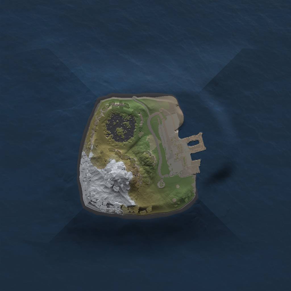 Rust Map: Procedural Map, Size: 1000, Seed: 774061, 4 Monuments