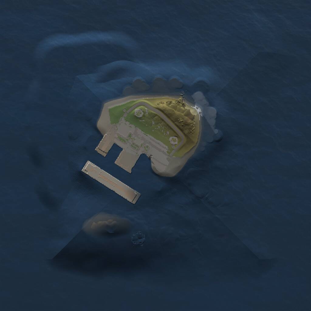 Rust Map: Procedural Map, Size: 1000, Seed: 354830, 2 Monuments