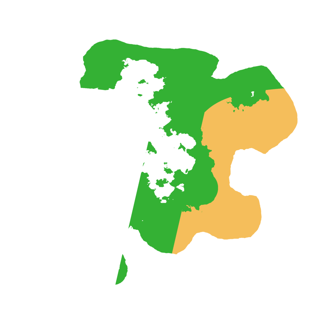 Biome Rust Map: Barren, Size: 2500, Seed: 1000