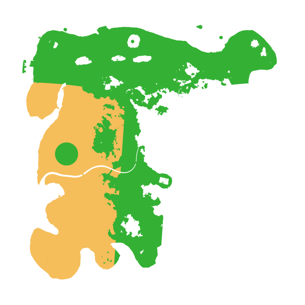 Biome Rust Map: Procedural Map, Size: 3500, Seed: 421981453