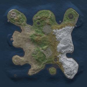 Thumbnail Rust Map: Procedural Map, Size: 2400, Seed: 45454, 12 Monuments
