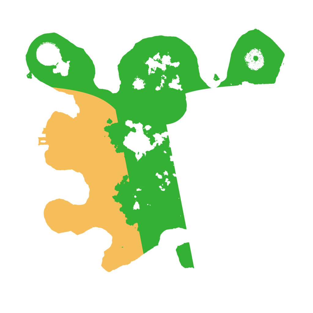 Biome Rust Map: Procedural Map, Size: 2400, Seed: 45454