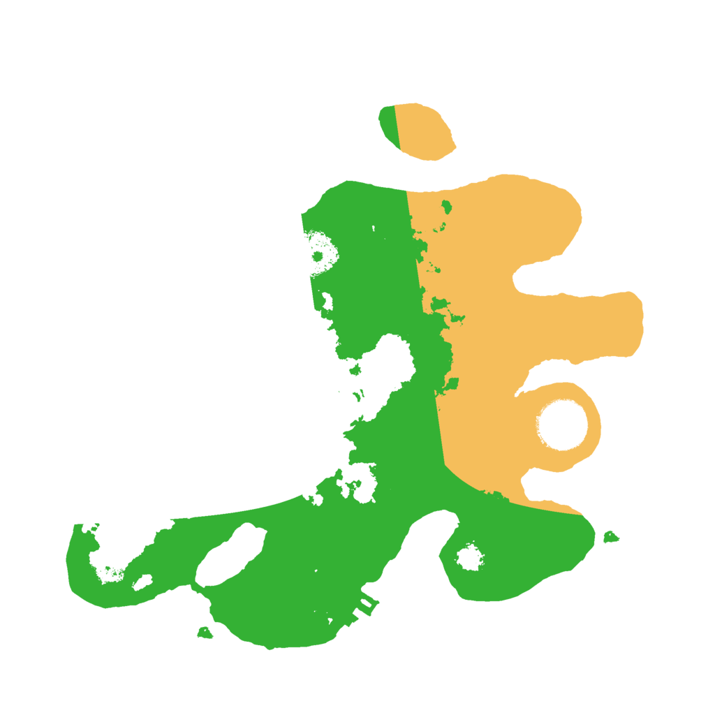 Biome Rust Map: Procedural Map, Size: 2500, Seed: 123151382