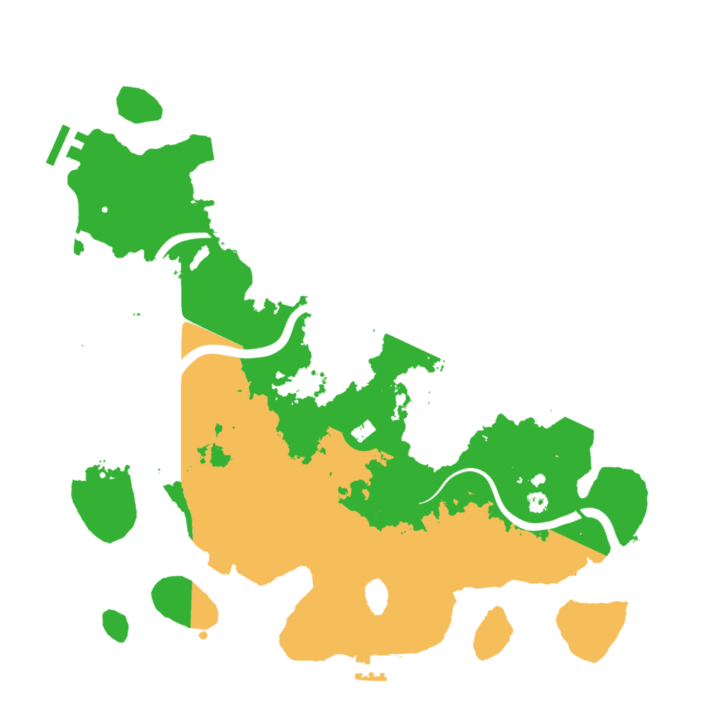 Biome Rust Map: Procedural Map, Size: 3500, Seed: 52473586