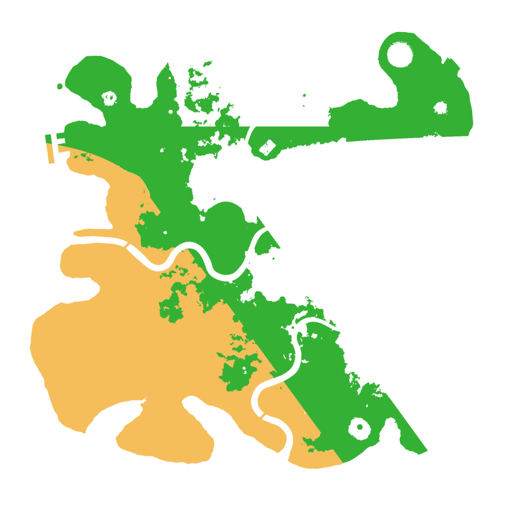 Biome Rust Map: Procedural Map, Size: 3500, Seed: 625