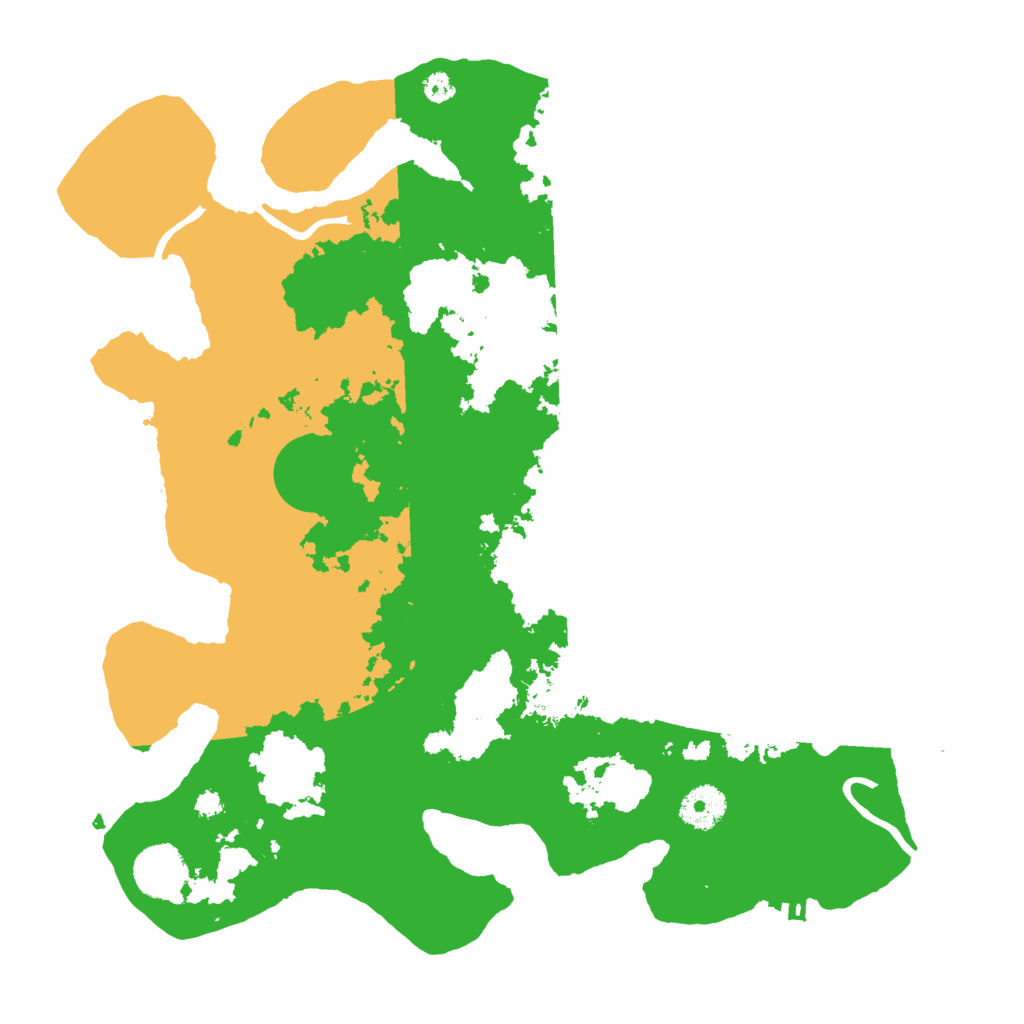 Biome Rust Map: Procedural Map, Size: 3500, Seed: 53422